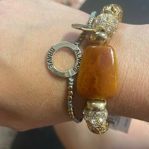 Alexa’s angels always brave circle support bracelet -gray, brain cancer